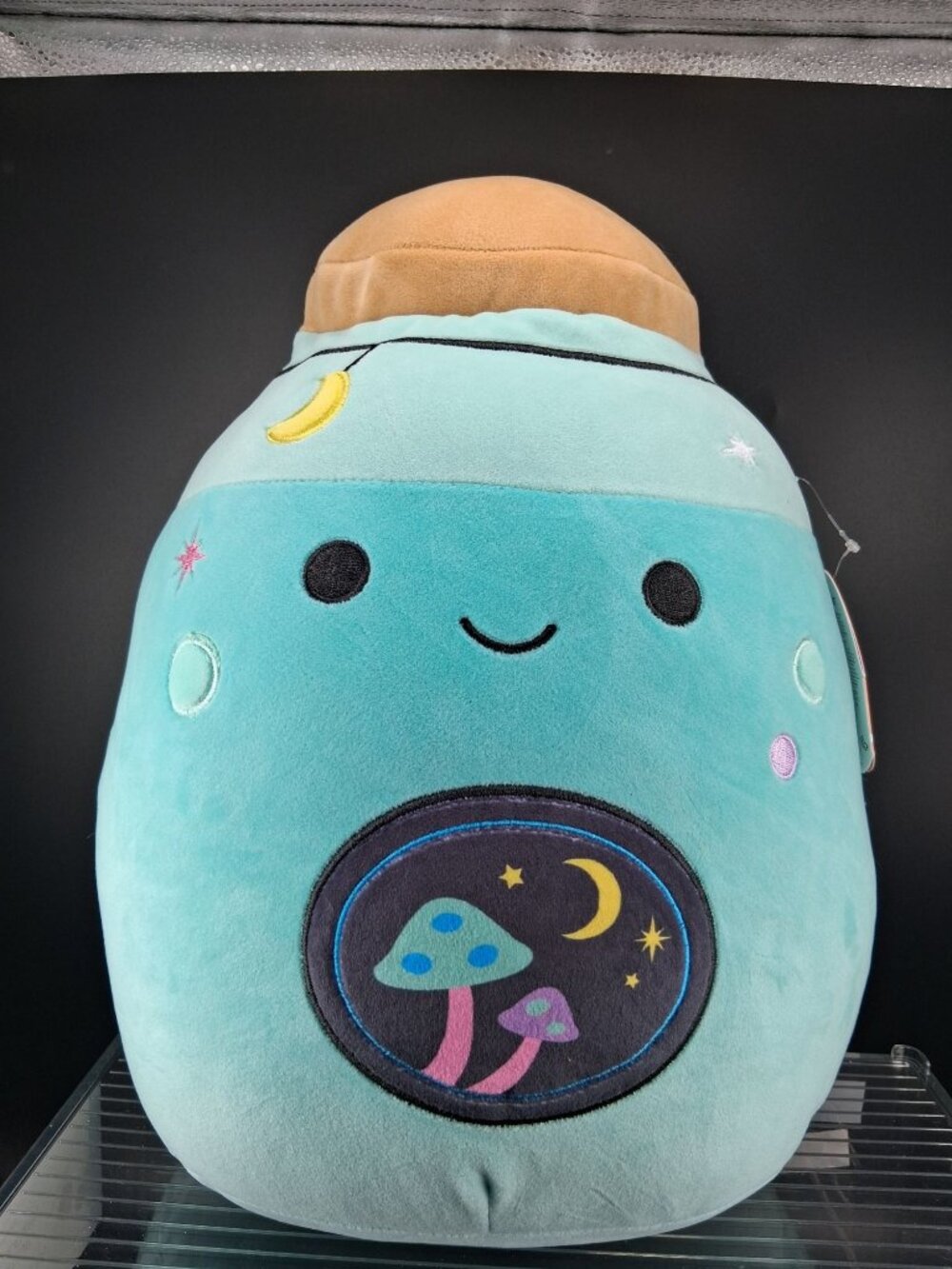 Original Squishmallows Reishi Plush 12” Mint With Starry Mushroom Design